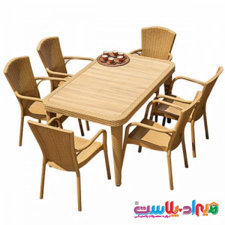 قیمت میز پلاستیکی 6 نفره